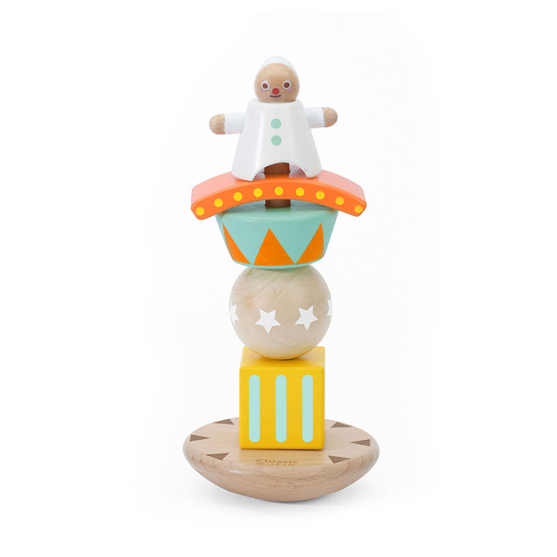Load image into Gallery viewer, Classic world houten stapel en balansspel clown, 6dlg.