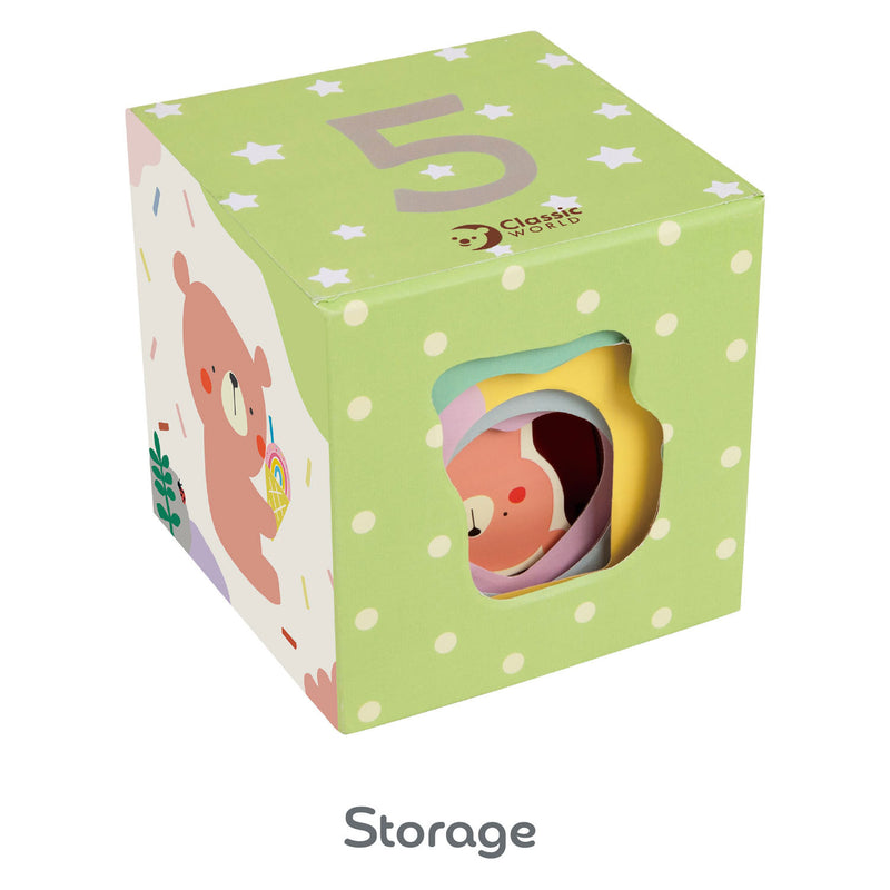 Load image into Gallery viewer, Classic world stapelblokken met bosdieren, 10dlg.