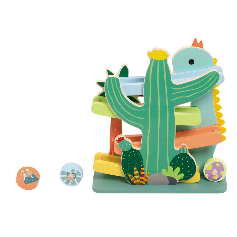 Afbeelding laden in galerijviewer, Classic world houten ballenbaan dinosaurus - educatief speelgoed 4-delig.
