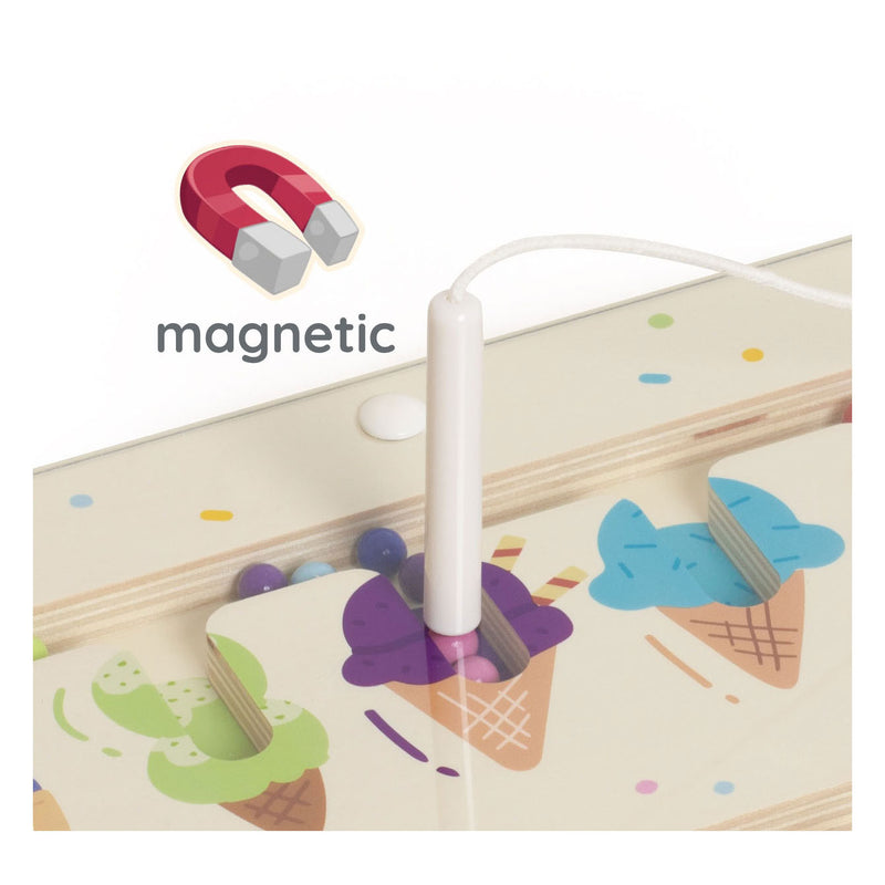 Afbeelding laden in galerijviewer, Classic world houten educatief kleuren match spel ijsjes magnetisch.