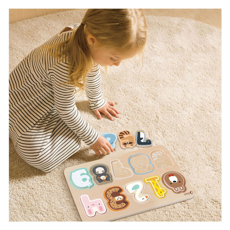 Afbeelding laden in galerijviewer, Classic world houten cijfer puzzel, 10st.