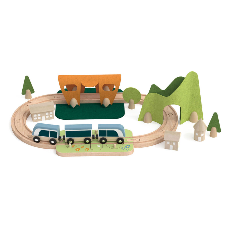 Load image into Gallery viewer, Classic world houten treinbaan speelset, 40dlg.