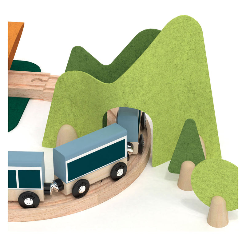 Load image into Gallery viewer, Classic world houten treinbaan speelset, 40dlg.