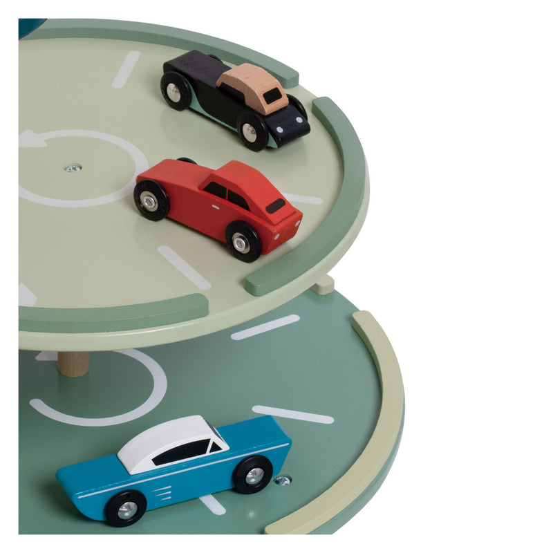 Afbeelding laden in galerijviewer, Classic world houten vintage garage met auto's, 11dlg.