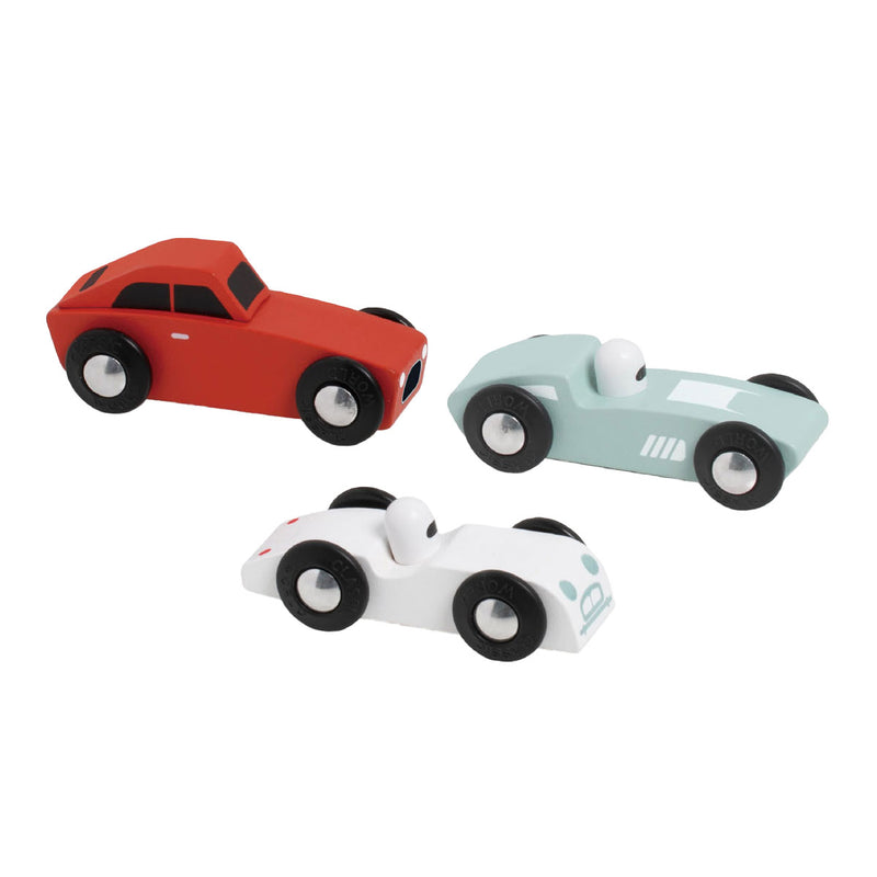 Load image into Gallery viewer, Classic world houten sportauto's set, 3st.