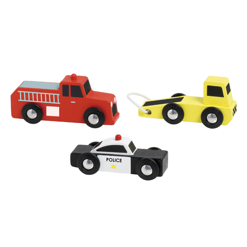 Load image into Gallery viewer, Classic world houten hulpdienst auto's set, 3st.