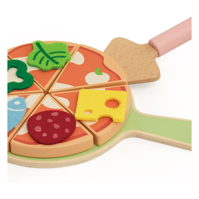ギャラリービューアに画像をロードする, Classic world houten speelgoed pizzaoven speelset met accessoires.