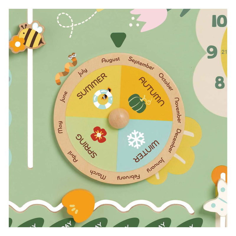 Afbeelding laden in galerijviewer, Classic world houten kalender in het engels in een doos - uni