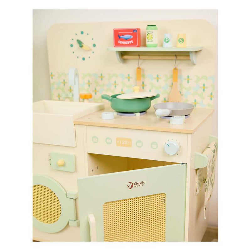 Cargue la imagen en el visor de la galería, Classic world houten keuken met accessoires - 14dlg.