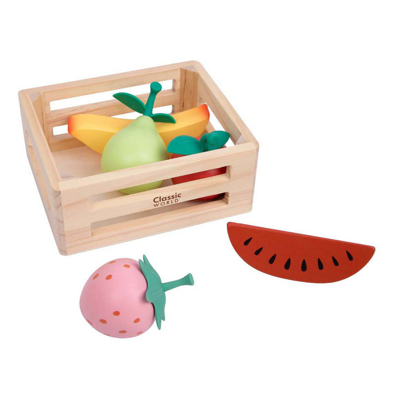 Cargue la imagen en el visor de la galería, Classic world houten krat met fruit