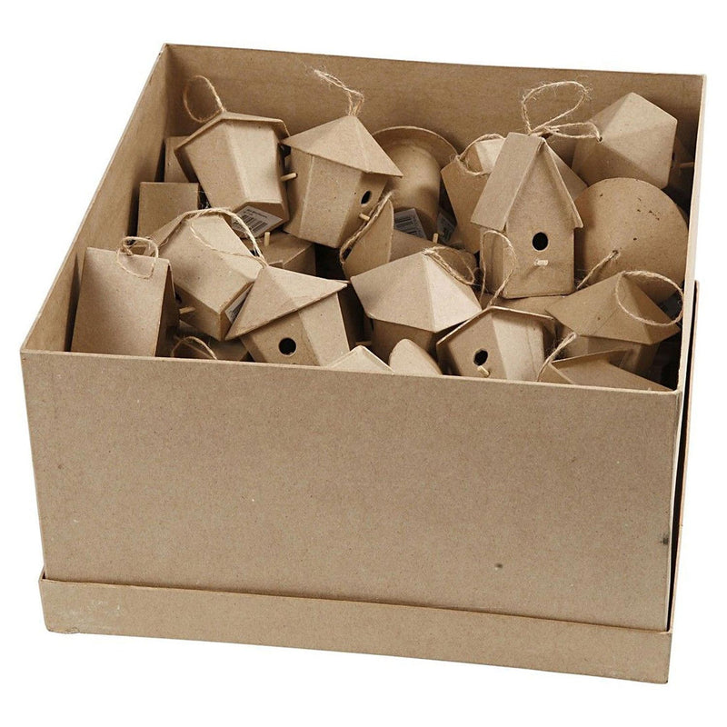 Load image into Gallery viewer, Creativ company vogelhuisjes papier-maché, 60st.