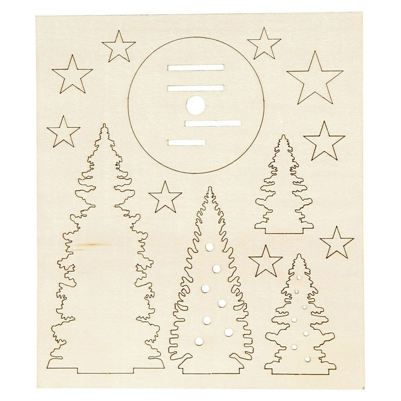 Chargez l'image dans la visionneuse de la galerie, Creativ company maak en versier je houten kerstbomen