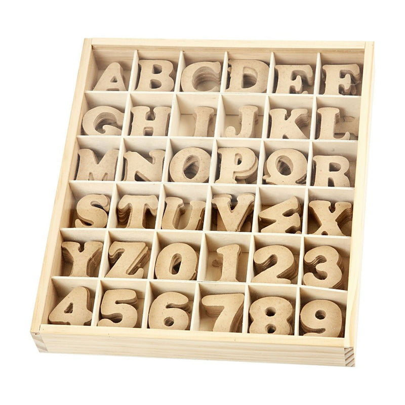 ギャラリービューアに画像をロードする, Creativ company letters cijfers - mdf, 288st.
