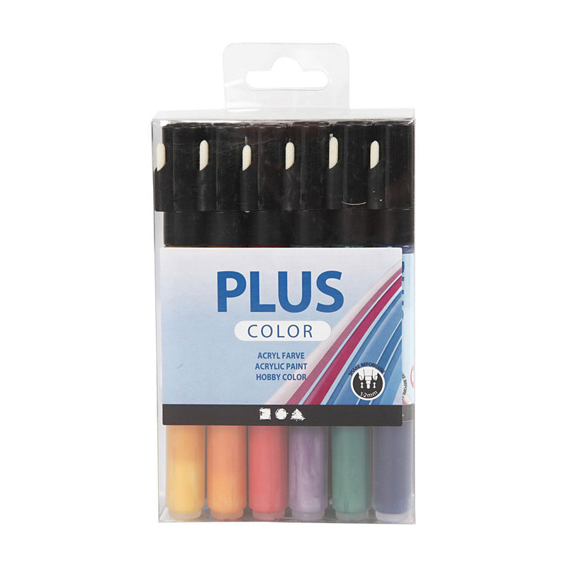 ギャラリービューアに画像をロードする, Creativ company plus color acrylstiften acrylverf marker, 18st.