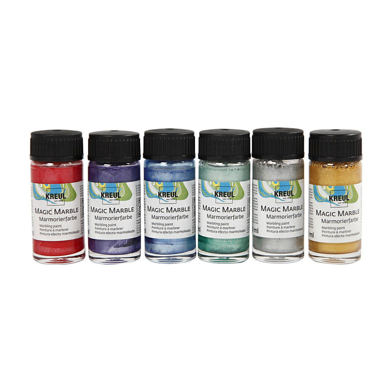 Load image into Gallery viewer, Creativ company marmerverf - metallic kleuren, 6x20ml