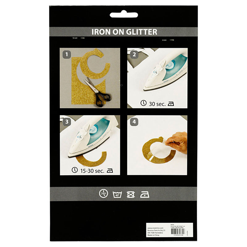 Load image into Gallery viewer, Opstrijkfolie Glitter Lichtblauw, A5