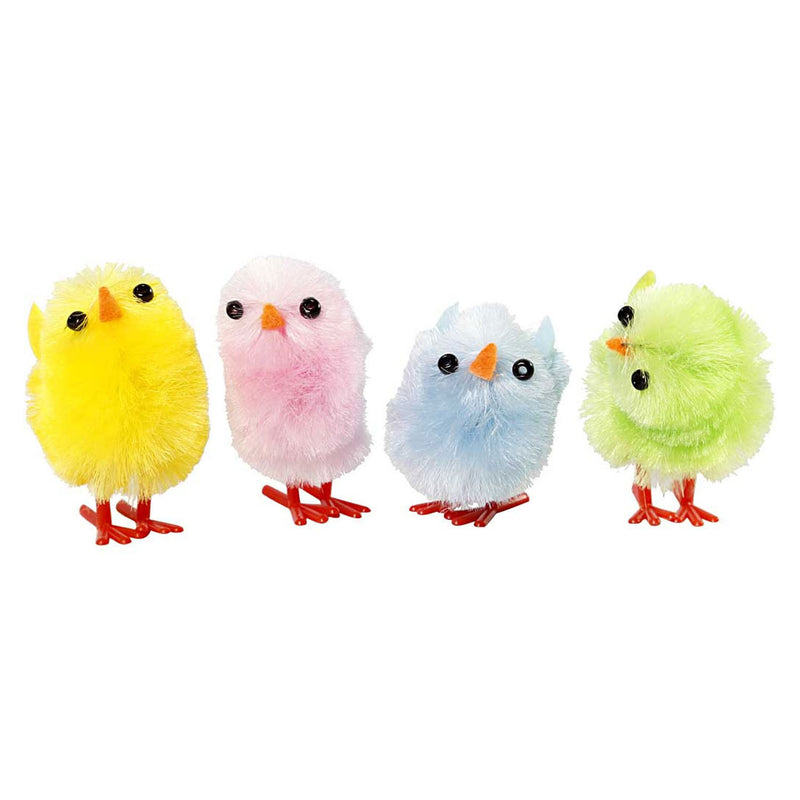 ギャラリービューアに画像をロードする, Creativ company gekleurde paaskuikens chenille, 12st.
