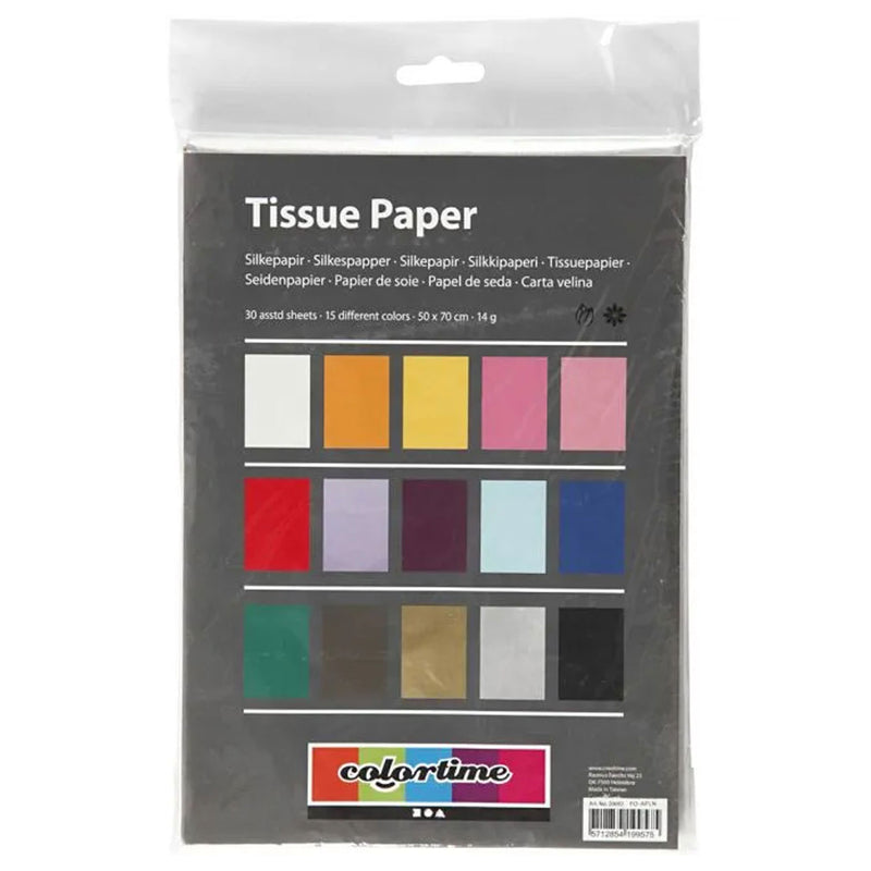 ギャラリービューアに画像をロードする, Creativ company tissuepapier gekleurd, 30st.