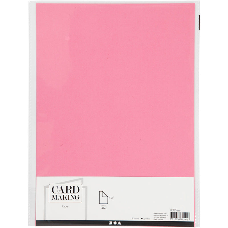 Afbeelding laden in galerijviewer, Creativ company papier roze a4 80gr, 20st.