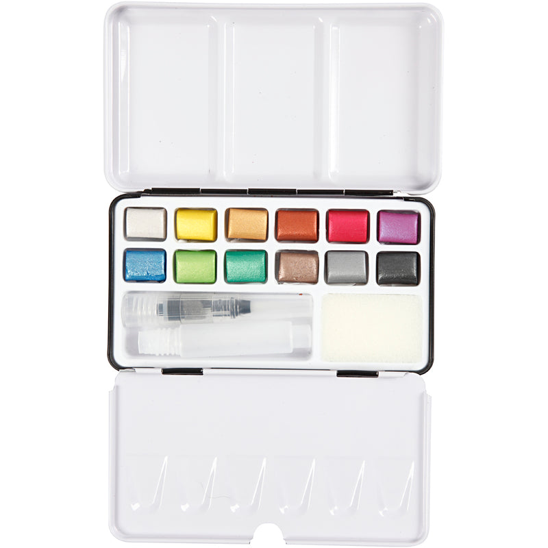 Afbeelding laden in galerijviewer, Pigment art art aqua aquarelverf, diverse kleuren, 12kleuren