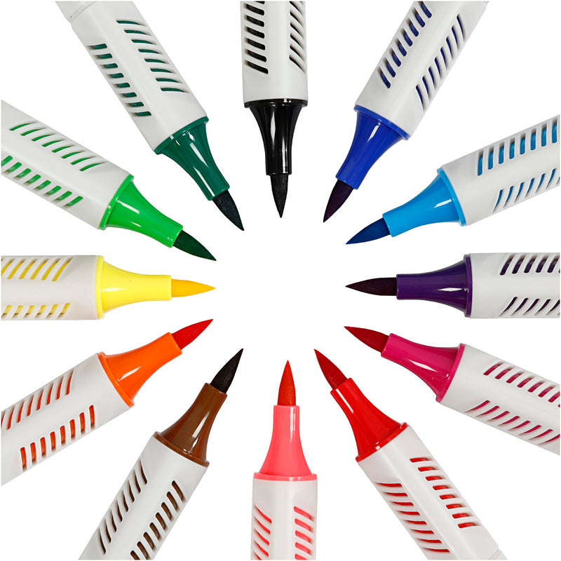 Load image into Gallery viewer, Creativ company schets markers kleur, 12st.