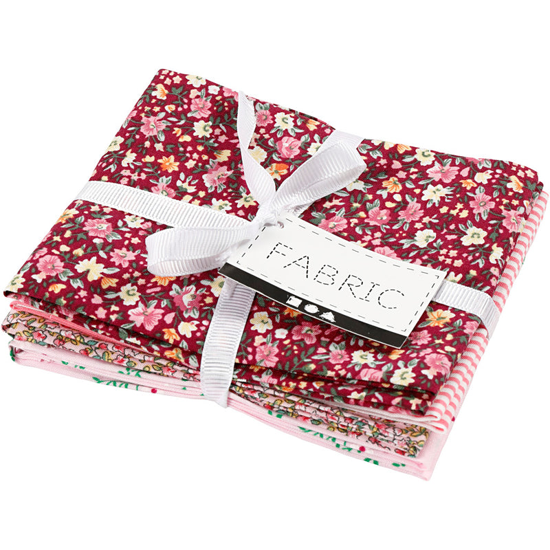 Chargez l'image dans la visionneuse de la galerie, Creativ company patchwork stof roze 45x55cm, 4st.