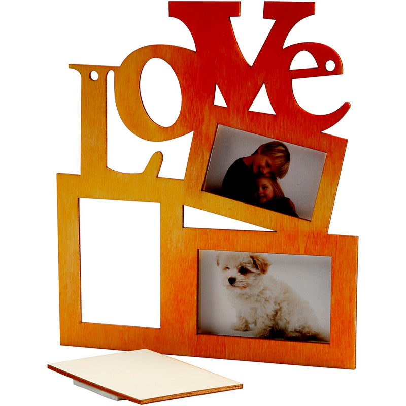 Afbeelding laden in galerijviewer, Creativ company fotolijst love hout