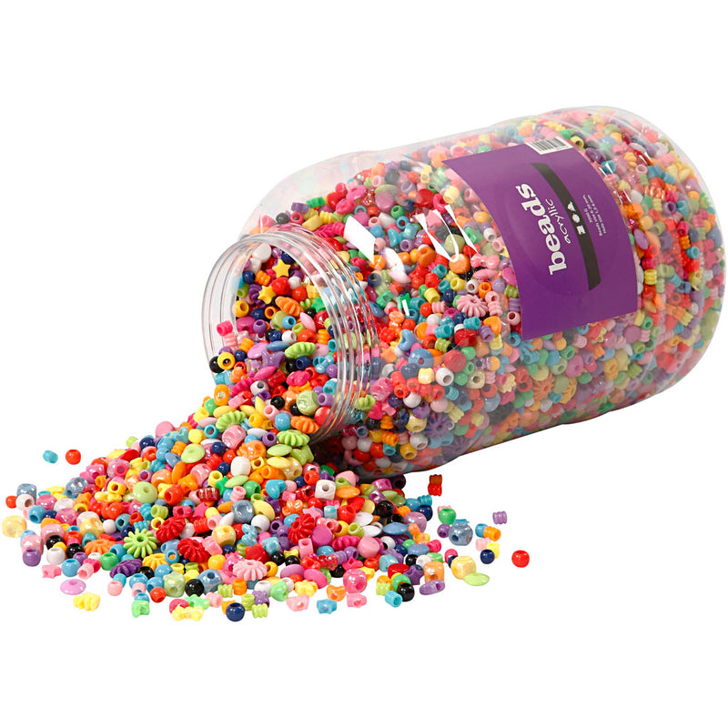Afbeelding laden in galerijviewer, Creativ company xl emmer met plastic kralen, 8100st.