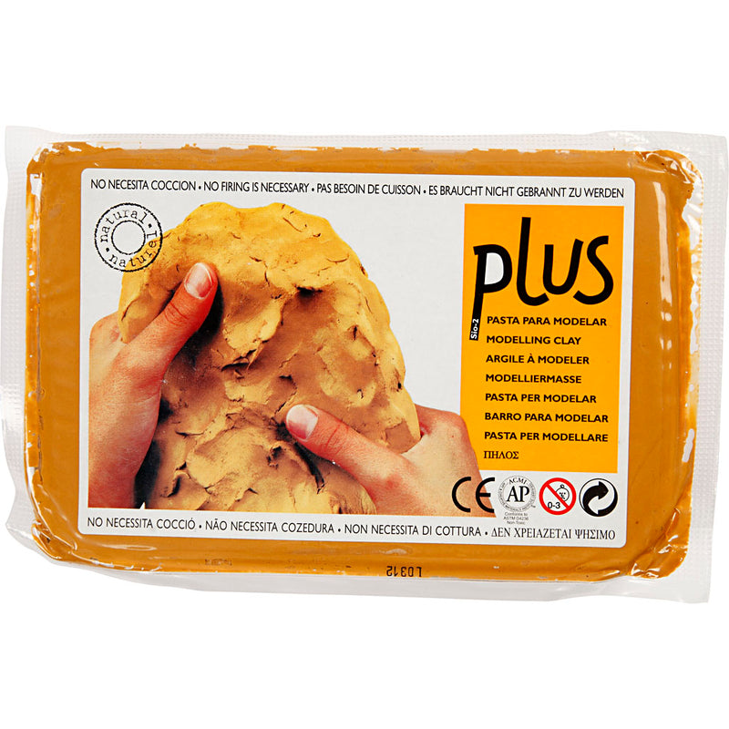 Afbeelding laden in galerijviewer, Creativ company zelfhardende klei, currykleur, 1000 gr