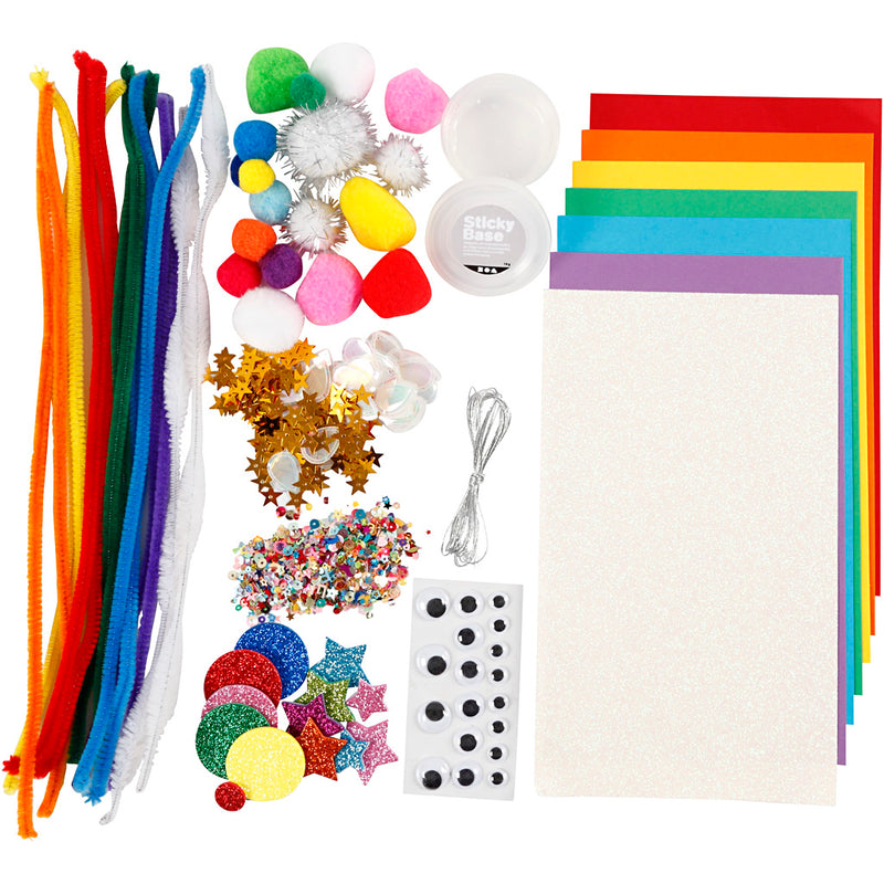 Load image into Gallery viewer, Creativ company hobby basismaterialen regenboog set