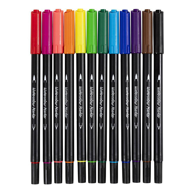 Load image into Gallery viewer, Creative company aquarel marker standaard kleuren, 12st.