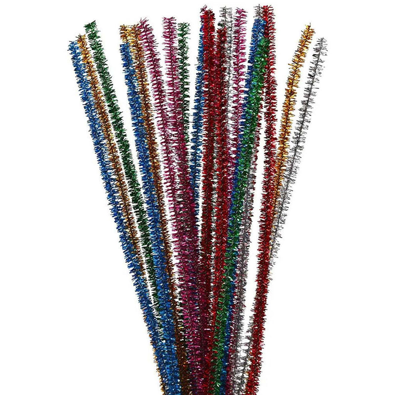 Load image into Gallery viewer, Creativ Company Chenilledraad Sterke Kleuren Glitter 30cm, 24st.