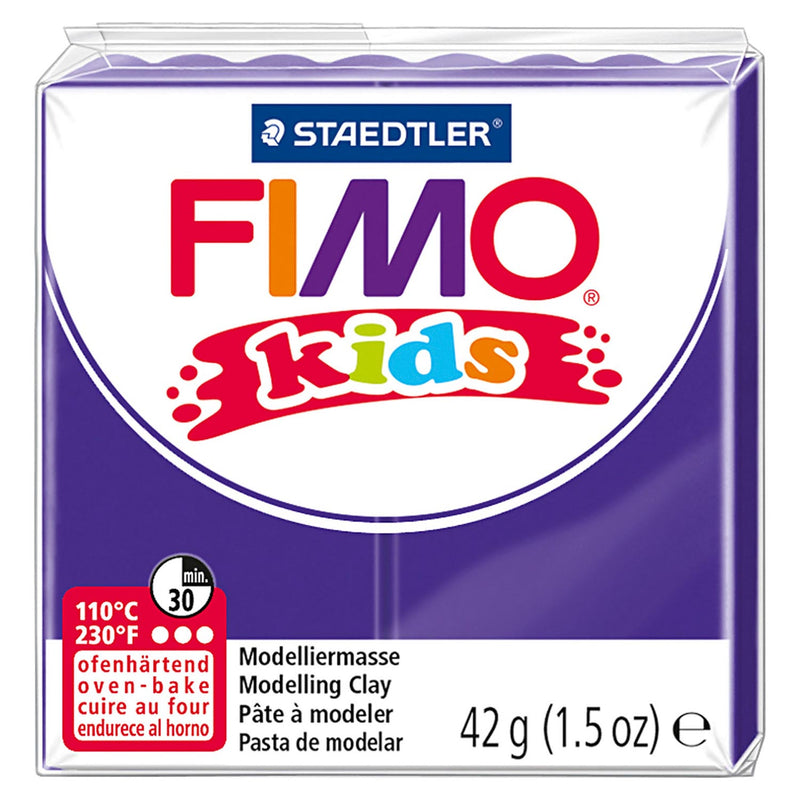 Load image into Gallery viewer, Fimo kids boetseerklei paars, 42gr