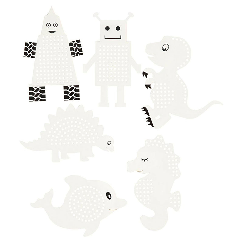Afbeelding laden in galerijviewer, Creativ company borduurfiguren dieren en robots, 18dlg.