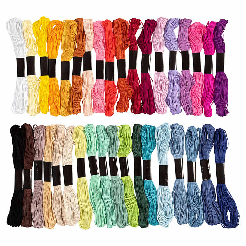 Afbeelding laden in galerijviewer, Creativ company cc borduurgaren 1 mm set 42 kleuren