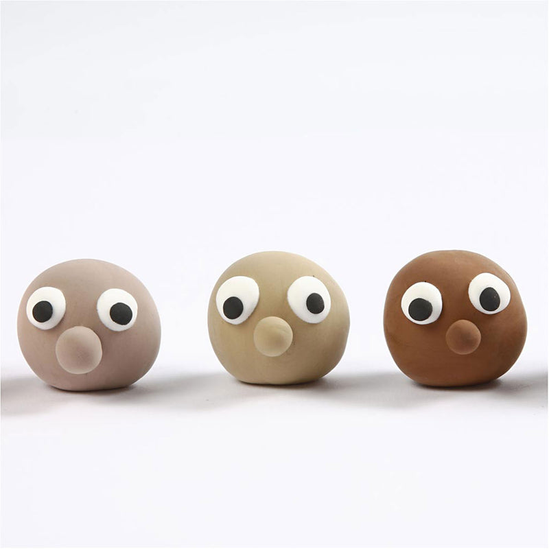 ギャラリービューアに画像をロードする, Silk clay , huidskleur, 6dlg.