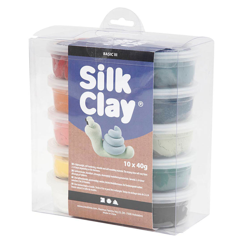 Laden Sie das Bild in Galerie -Viewer, Creativ company silk clay, pastelkleuren, 10dlg.