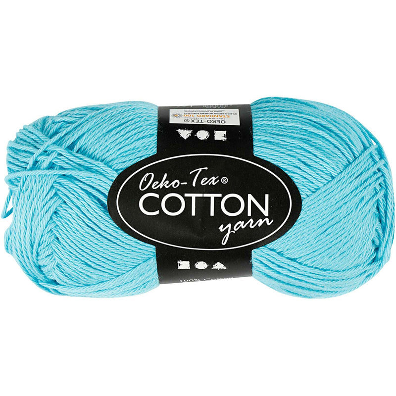 Load image into Gallery viewer, Creativ company katoengaren, turquoise, 50gr, 170m