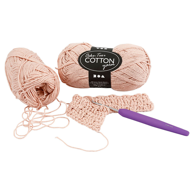 Load image into Gallery viewer, Creativ company katoengaren, beige, 50gr, 170m