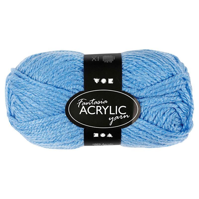 Load image into Gallery viewer, Creativ company acrylgaren, blauw, 50gr, 80m