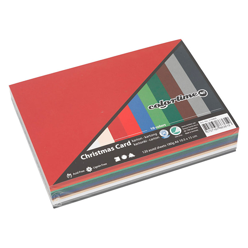 ギャラリービューアに画像をロードする, Creativ company karton kaarten kerst kleuren, 120 vellen