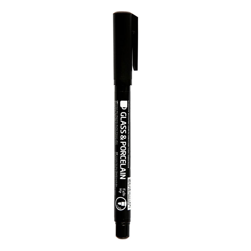 Chargez l'image dans la visionneuse de la galerie, Creativ company contourstift voor glas en porselein zwart, lijndikte 1-3 mm