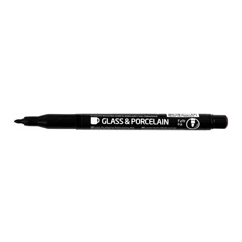Chargez l'image dans la visionneuse de la galerie, Creativ company contourstift voor glas en porselein zwart, lijndikte 1-3 mm