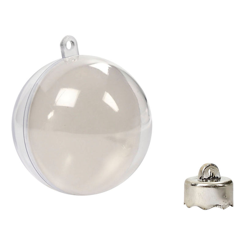 Afbeelding laden in galerijviewer, Creativ company deco ballen transparant 6cm, 8st.