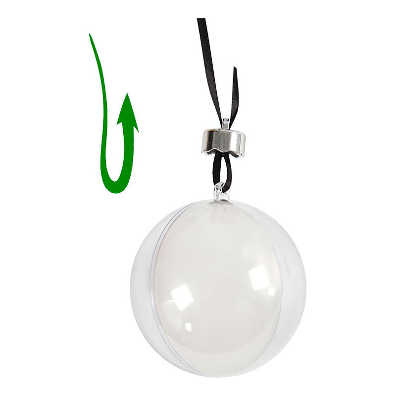 Afbeelding laden in galerijviewer, Creativ company deco ballen transparant 6cm, 8st.