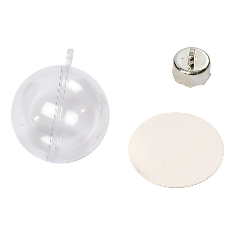 Afbeelding laden in galerijviewer, Creativ company deco ballen transparant 5cm, 10st.
