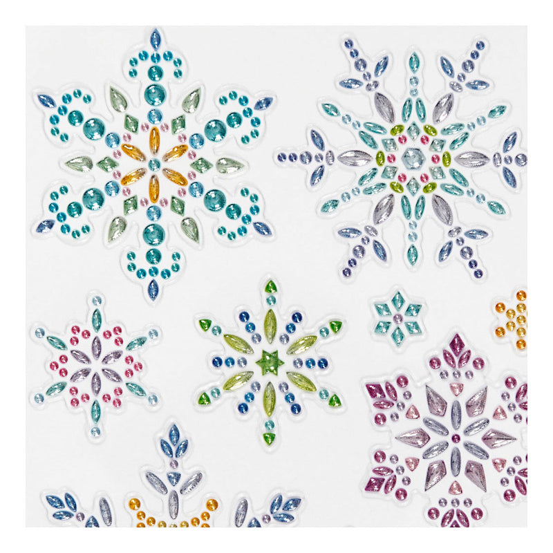 Chargez l'image dans la visionneuse de la galerie, Creativ company diamond stickers - ijskristallen - winter thema stickers - zelfklevende strass stickers - luxe glitter knutselstickers - creatieve versiering - 1 vel