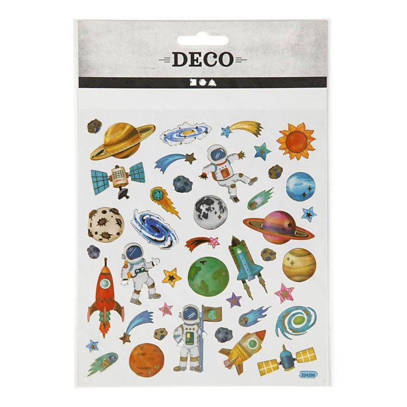 ギャラリービューアに画像をロードする, Creativ company stickers ruimtevaart, 1 vel