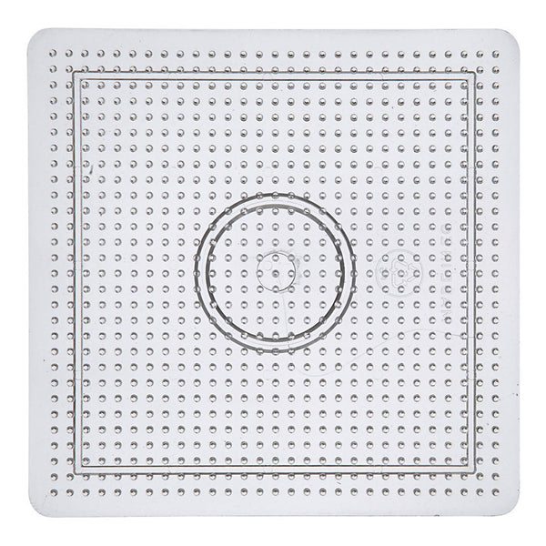 Strijkkralenbordje Vierkant Helder, 14,5 x 14,5cm