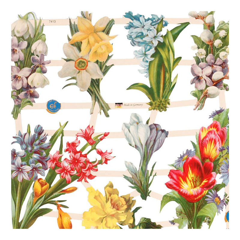 Load image into Gallery viewer, Creativ company vintage plaatjes lentebloemen, 2 vellen